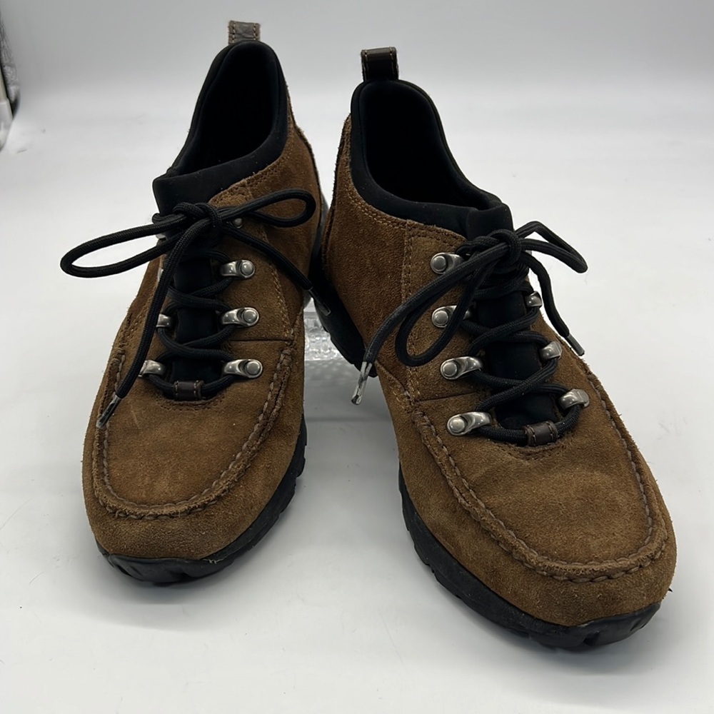 Lands End Brown Suede Hiking Boots size 7.5B